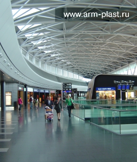 Системы наливных полимерных покрытий для аэропортов, вокзалов, метро